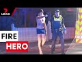 Aussie 'Captain Underpants' house fire hero tackles Parkside blaze | 7 News Australia