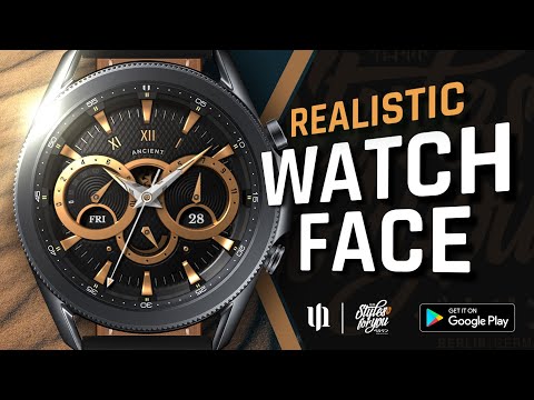 S4U Ancient Gold Watch Face video