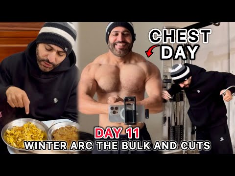 Day 11 Winter Arc The Bulk And Cuts | Chest Day Best Workout to Grow Chest Bigger Fast | Winter Bulk