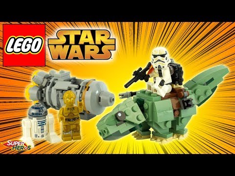 Vidéo LEGO Star Wars 75228 : Capsule de sauvetage contre Microfighter Dewback