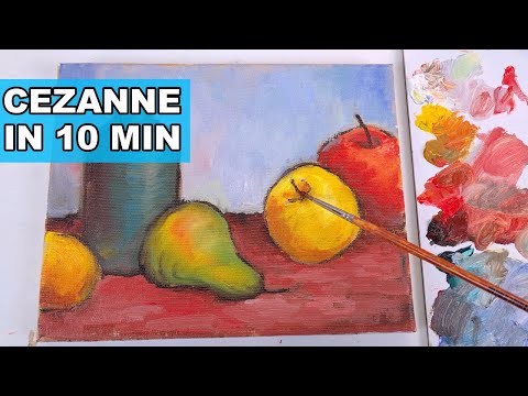 Paul Cezanne Still Life With Apples - Simple Tutorial How To Paint Like Paul Cezanne, My Art Therapy