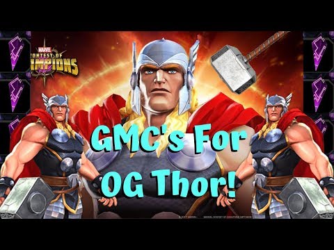 GMC's For 5* OG Thor! Unified Crystals! - Marvel Contest of Champions
