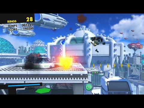 113   Walkthrough FR l Sonic Forces l Ring Chiffres 23 Metropolitan Highway   Metropolis Rang S