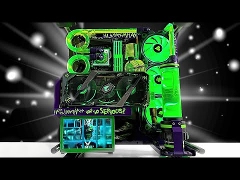 ULTIMATE JOKER Themed Custom Water Cooled Gaming PC Build