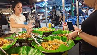 Vientiane Night Food Market, Laos - 4K 60FPS