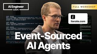 Make your own event-sourced agent harness using stream processors — Jonas Templestein, Iterate