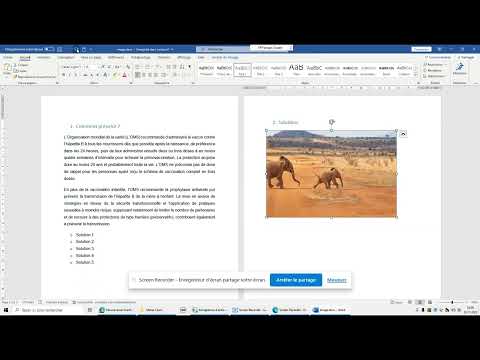 Retour en arrière Word