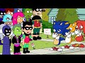 Sonic Tails And Knuckles Ground The Teen Titans Go Gang On Their 13th Anniversary Ungrounded