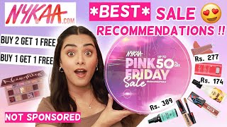 *TOP 35* NYKAA PINK FRIDAY SALE RECOMMENDATIONS | *Best Deals* On Makeup, Skincare & More !!