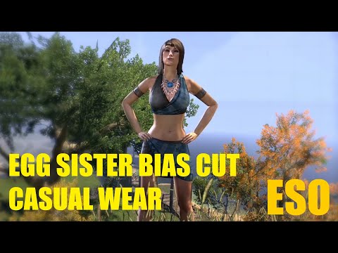 ESO Egg Sister Bias Cut Casual Wear Outfit - Elder Scrolls Online