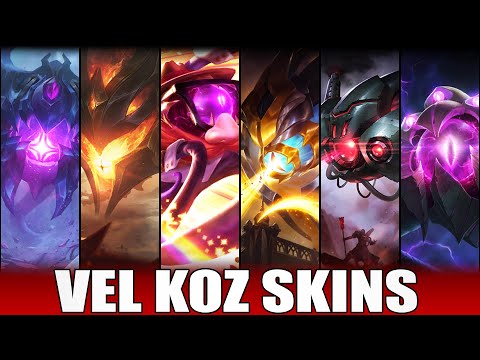 VELKOZ SKINS 2022 | All Vel'Koz Skins Including Blackfrost Vel'Koz