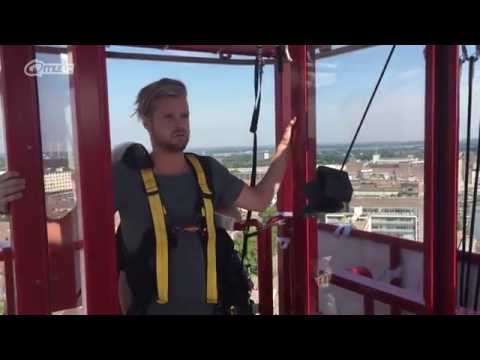 Wietze springt van 60 meter hoogte het 10 Jaar Q schip op // Q-music