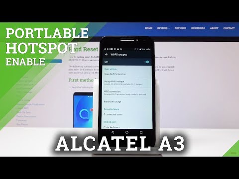How to Allow Mobile Hotspot in Alcatel A3 - Enable Portable Hotspot