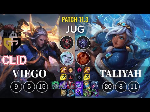 GEN Clid Viego vs Taliyah Jungle - KR Patch 11.3