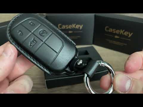 Кожаный чехол для ключа Jeep - фото 1 - id-p1436551707