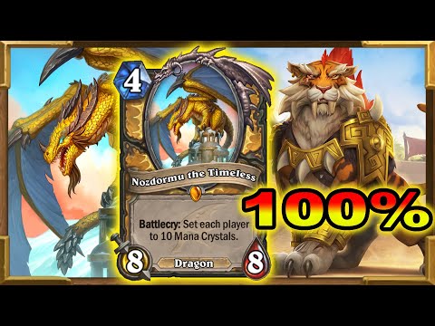 Hearthstone: 100% Winrate With  Nozdormu OTK Shirvallah!  Is Actually Working | Descent of Dragons