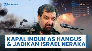 Update Perang Timur Tengah: Kapal Induk AS Terbakar serta Rudal Iran akan Ubah Israel seperti Neraka