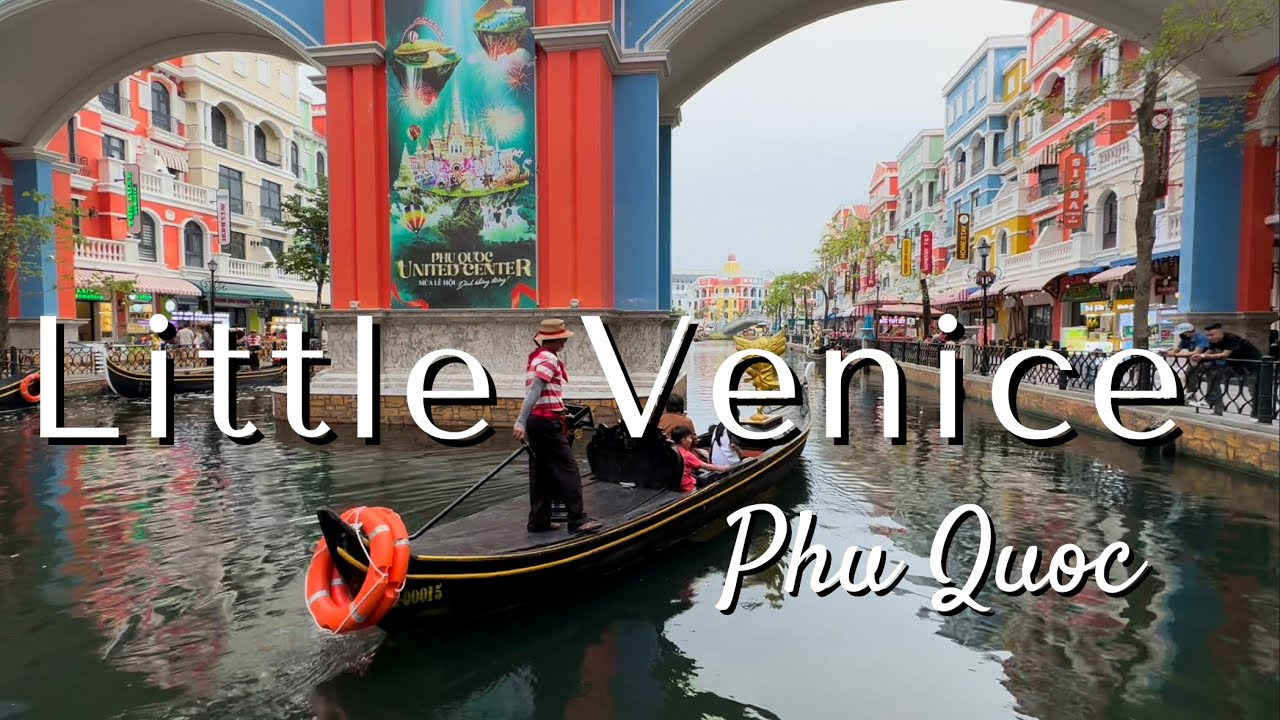 Ride a Venice-style water taxi in Phu Quoc.