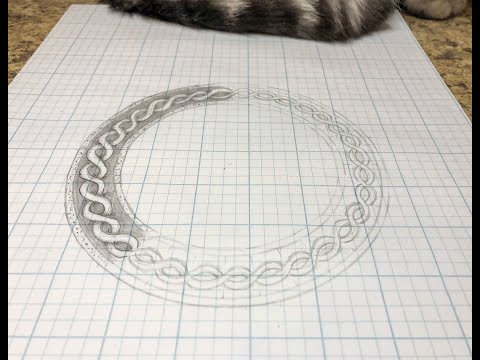 How to draw a circular twist border, a step-by-step tutorial