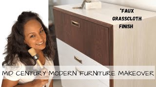 Simple Textured Finish Using Paint On Furniture | Mid Century Modern Furniture