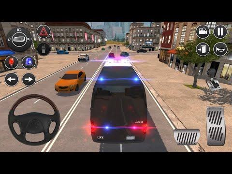 American Police Van Driving: Offline Games No Wifi (by 1st Games) - Android Game Gameplay