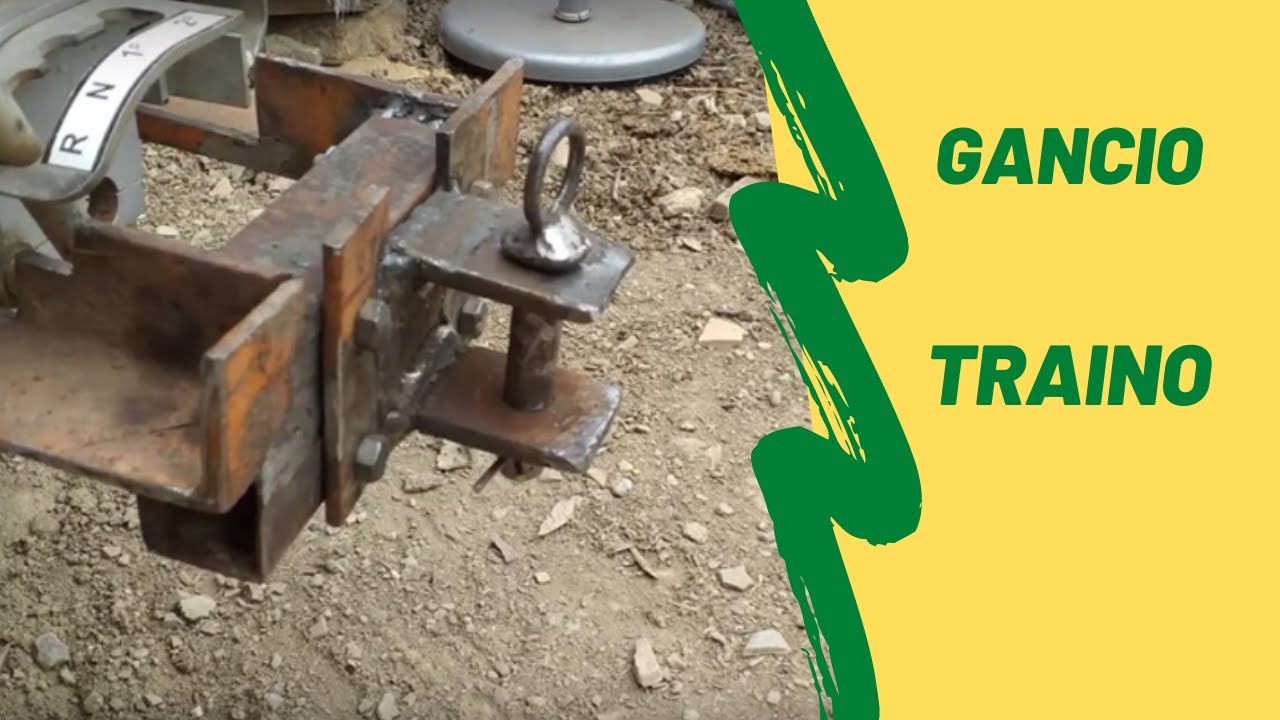 GANCIO DI TRAINO ARTIGIANALE PER MOTOCARRIOLA