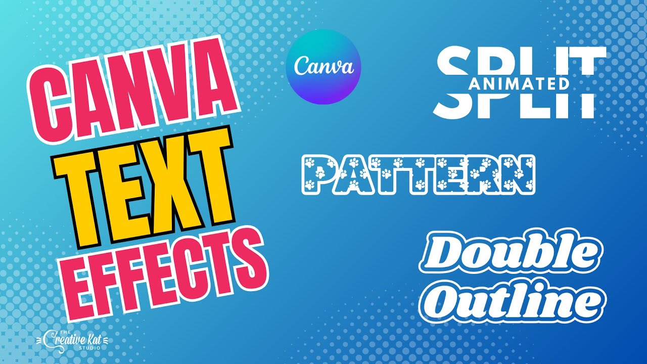 5 Canva Text Effects You Have To Try | Quick and Easy!