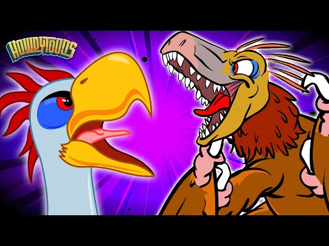 Terror Birds and Pteranodons - Pterodactyl Song - Dinosaur Songs from Howdytoons