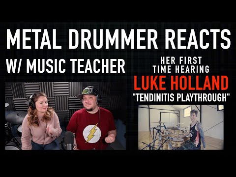 Metal Drummer Reacts to TENDINITIS  (Luke Holland)