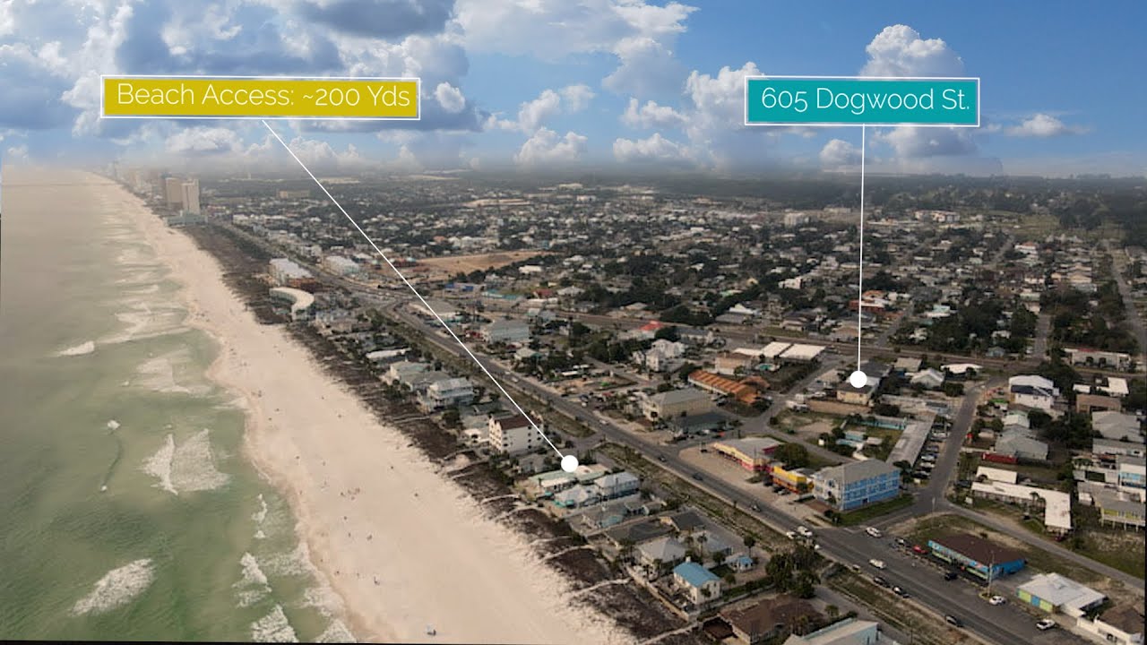 PCB Rental Property: 605 Dogwood St  Panama City Beach, FL - Unit D.