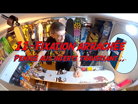 11 - Fixation arrachée - Pensez aux inserts traversant