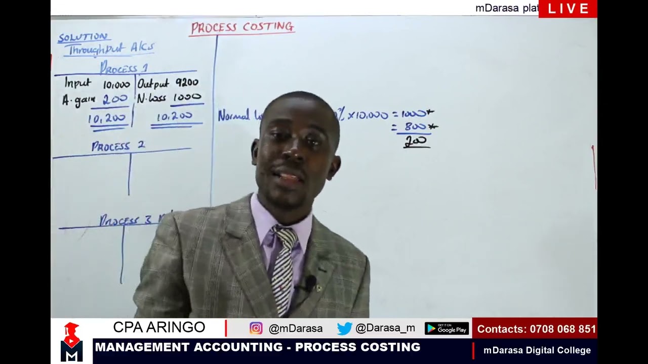 PROCESS COSTING - LESSON 3