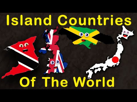 Island Countries of the World - Geography Size Comparisons