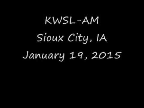 KWSL AM Sioux City, IA January 19, 2015