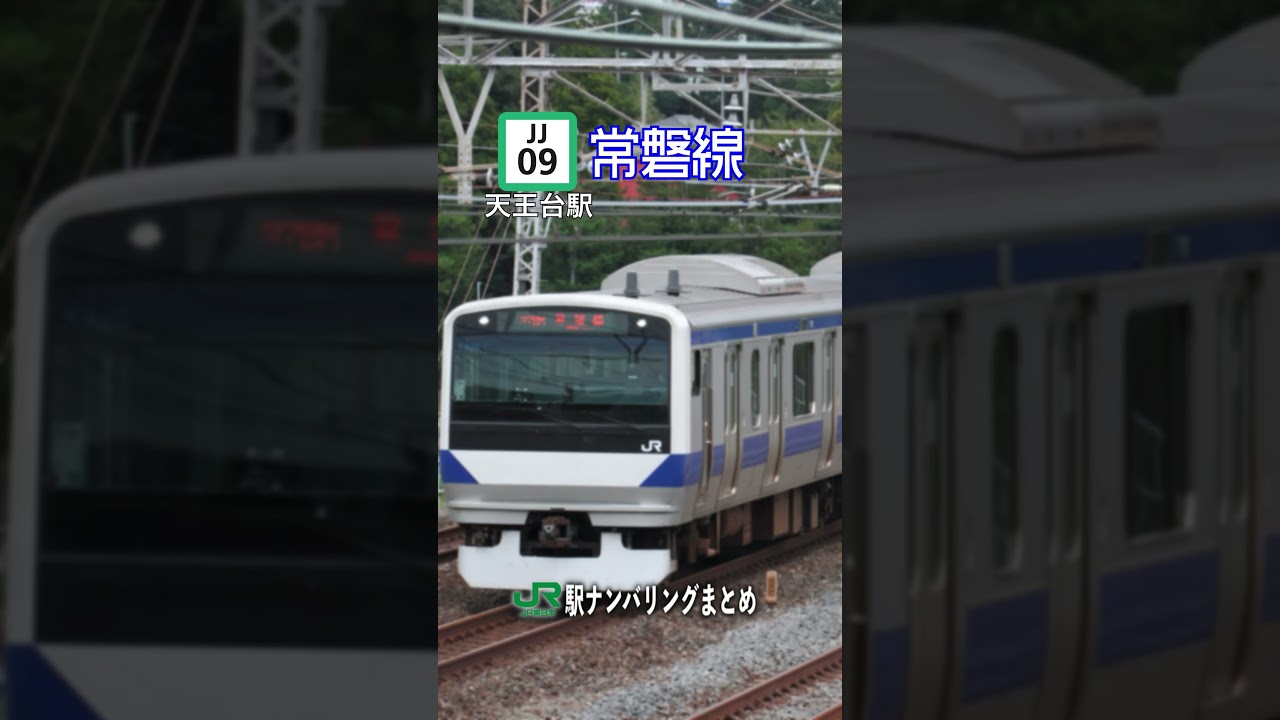 JR東日本　駅ナンバリングまとめ #shorts