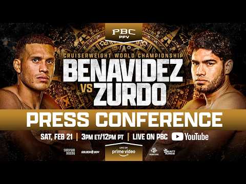 Benavidez vs. Zurdo FIGHT ANNOUNCEMENT PRESS CONFERENCE LIVE STREAM
