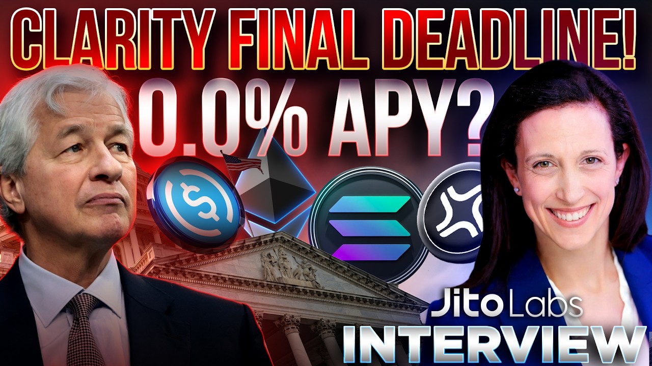 JP Morgan Vault Launches with 0.0% APY?🤡CLARITY FINAL Deadline!🚨Jito Labs Rebecca Rettig INTERVIEW🔥