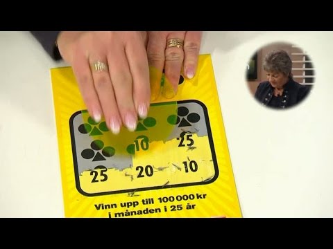 Här skrapar Mariette Karlsson Triss - Nyhetsmorgon (TV4)