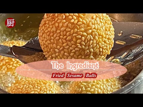 Sesame balls (炸麻团) – Crispy w/ red bean fillings and no crack