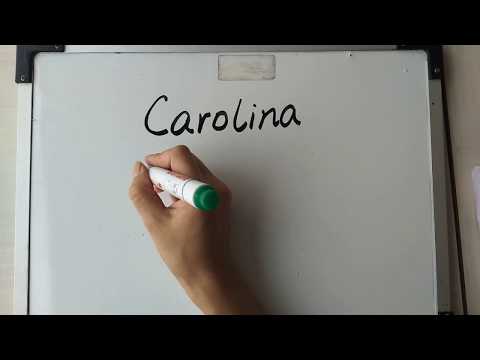 Cómo leer y escribir Carolina en chino