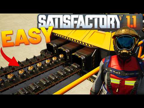 The BEST System For Space Elevator Parts in Satisfactory 1.1 Guided Playthrough