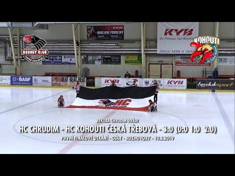 GÓLY ROZHOVORY. Chrudim 10.3.2019. HC Chrudim - HC Kohouti Česká Třebová - 3:0 (0:0 -1:0 - 2:0)
