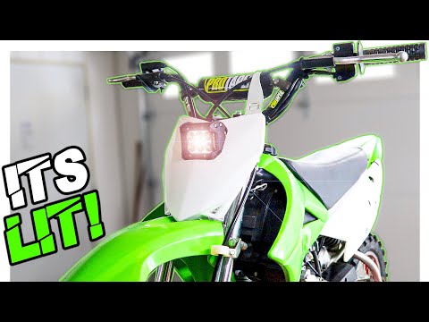 Installing A HEADLIGHT On My KLX110! | The Road To Legalization..