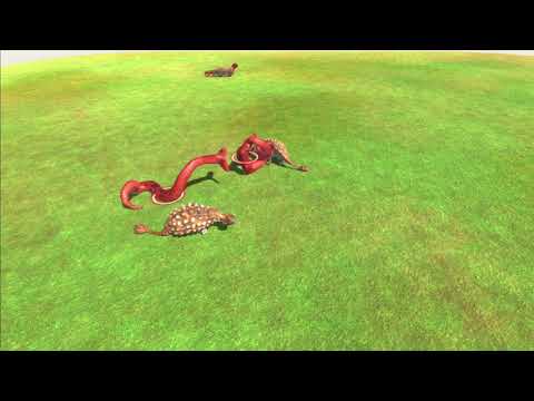 3 Ankylosaurus vs 3x all units - Animal Revolt Battle Simulator
