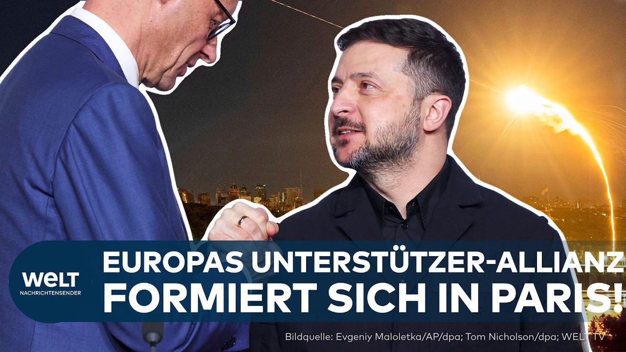 KRIEG IN DER UKRAINE: Druck auf Putin steigt! Koalition der Willigen trifft sich in Paris