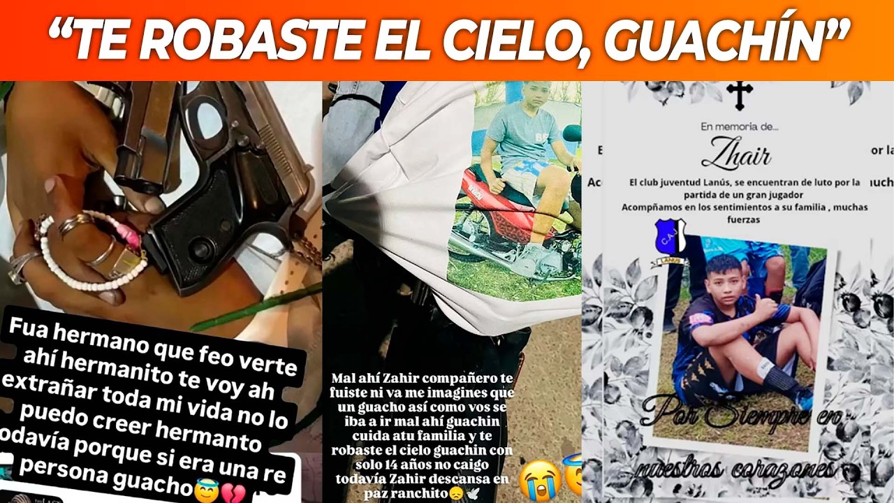"TE ROBASTE EL CIELO": la despedida tumbera a un ladrón de 14 años abatido por un policía en Lanús