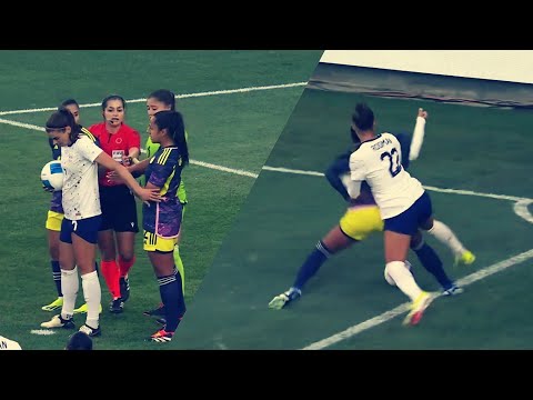 USWNT's HEATED GAME against Colombia - Fouls & Tough Duels