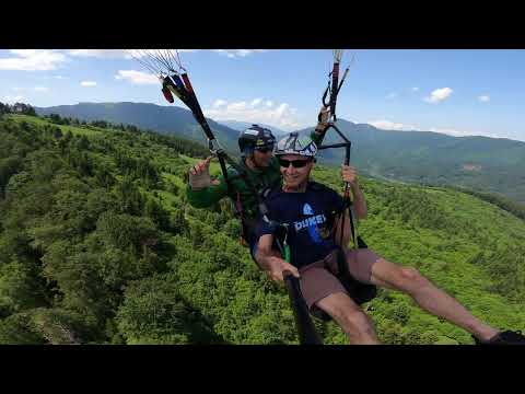 Tandem Paragliding in Brasov Romania with Paramania instructor Adrian Pochiu