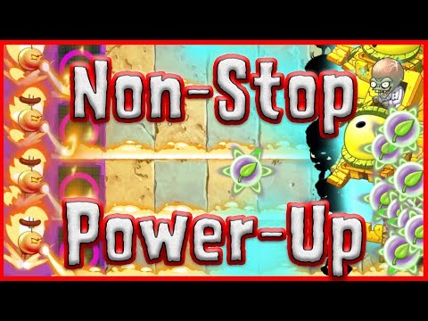 Plants vs Zombies 2 Epic Hack - Fire Peashooter Ultimate Non Stop Power Up vs 20 Egypt Zomboss