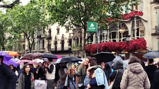 [SPAIN-BARCELONA] Walking along Passeig de Gràcia SANT JORDI festival 23/APR/2022 04:00 pm